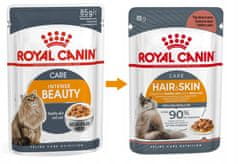 Royal Canin  Hair & Skin Care V Omáčce Krmivo Pro Dospělé Kočky, Zdravé