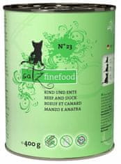 Catz finefood Classic N.23 Hovězí A Kachní Konzerva 400G