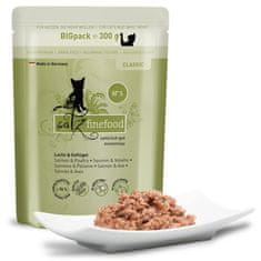 Catz finefood Classic N.05 Losos A Drůbež Sáček 300G