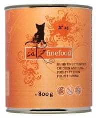 Catz finefood Classic N.25 Kuře A Tuňák Konzerva 800G