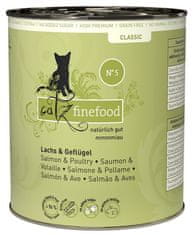 Catz finefood  Classic N.05 Losos A Drůbež Konzerva 800G