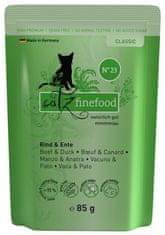 Catz finefood Classic N.23 Hovězí A Kachní Sáček 85G