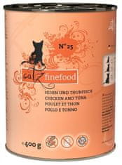 Catz finefood  Classic N.25 Kuře A Tuňák Konzerva 400G