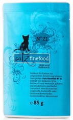 Catz finefood  Classic N.21 Zvěřina A Okouník Sáček 85G