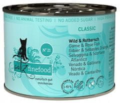 Catz finefood  Classic N.21 Zvěřina A Karmín Konzerva 200G