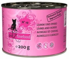 Catz finefood Classic N.19 Jehněčí A Koňská Konzerva 200G