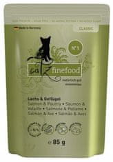 Catz finefood Classic N.05 Losos A Drůbež Sáček 85G