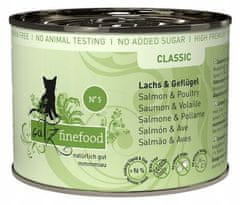 Catz finefood Classic N.05 Losos A Drůbež Sáček 85G