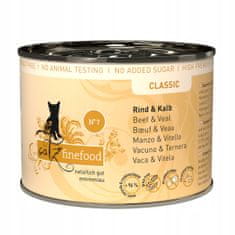 Catz finefood Classic N.07 Hovězí A Telecí Konzerva 200G