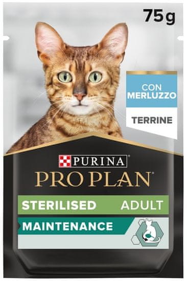 Purina Pro Plan  Plan Cat Sterilised Treska Sáček 75G