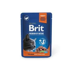 Brit Premium By Nature Cat Sterilised Salmon Omáčka Sáček 100G