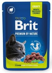 Brit Premium By Nature Cat Sterilised Lamb Omáčka Sáček 100G