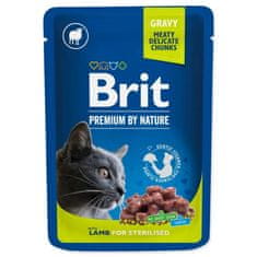 Brit Premium By Nature Cat Sterilised Lamb Omáčka Sáček 100G