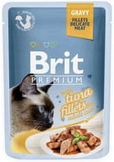 Brit Premium Cat Fillets With Tuna Omáčka Sáček 85G