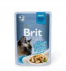 Brit Premium Cat Fillets With Chicken Omáčka Sáček 85G