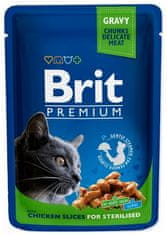 Brit Premium Cat Adult Kuře Sterilised Sáček 100G