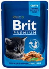Brit Premium Cat Kitten Kuřecí Sáček 100G