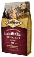 Carnilove Cat Lamb & Wild Boar Sterilised - Jehněčí A Divočák 2Kg