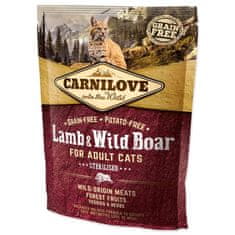 Carnilove Cat Lamb & Wild Boar Sterilised - Jehněčí A Divočák 400G