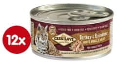 Carnilove Cat Turkey & Reindeer - Krůta A Sob Plechovka 100G