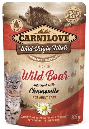 Carnilove Cat Wild Boar & Chamomile - Divočák A Heřmánek Sáček 85G