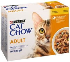 Purina Cat Chow  Chow Kuře A Cuketa Sáčky 10X85G
