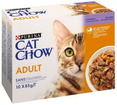 Purina Cat Chow  Chow Jehněčí A Zelené Fazolky Sáčky 10X85G