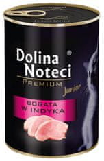 DOLINA NOTECI  Premium Kočka Junior Bohatá Na Krůtu Konzerva 400G