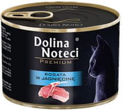 DOLINA NOTECI  Premium Kočka Bohatá Na Jehněčí Konzerva 185G