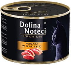 DOLINA NOTECI  Premium Kočka Bohatá Na Kachnu Konzerva 185G