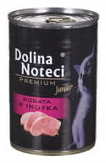 DOLINA NOTECI  Premium Kočka Junior Bohatá Na Krůtu Konzerva 400G