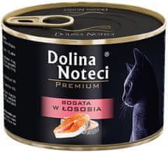 DOLINA NOTECI  Premium Kočka Bohatá Na Lososa Konzerva 185G