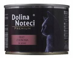 DOLINA NOTECI  Premium Kočka Bohatá Na Lososa Konzerva 185G