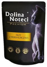 DOLINA NOTECI  Premium Kočka Filet Z Kuřecích Prsou Sáček 85G