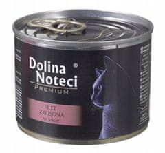 DOLINA NOTECI  Premium Kočka Bohatá Na Lososa Konzerva 185G