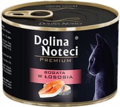 DOLINA NOTECI  Premium Kočka Bohatá Na Lososa Konzerva 185G