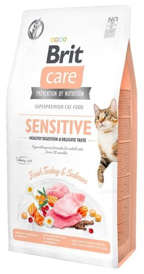 Brit Care Cat Graine Free Sensitive Zdravé Zažívání A Jemná Chuť 2 Kg