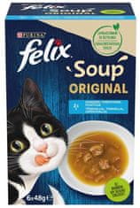 Felix Soup Original Rybí Příchutě Sada Polévek 6X48G