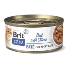 Brit Care Cat Beef Pate & Olives Konzerva 70G