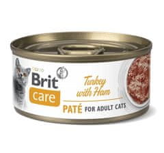 Brit Care Cat Turkey Pate & Ham Konzerva 70G