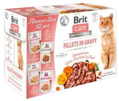 Brit Care Cat Filets In Gravy Flavour Box Sáčky 12X85G