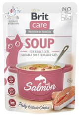 Brit Care Cat Soup Salmon Sáček 75G