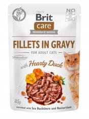 Brit Care Cat Fillets In Gravy Hearty Duck Sáček 85G