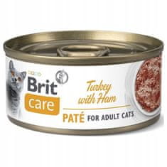 Brit Care Cat Turkey Pate & Ham Konzerva 70G