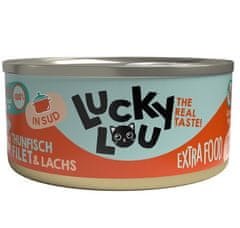 Lucky Lou Extrafood Tuňák & Losos Ve Vývaru Konzerva 70G