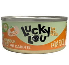 Lucky Lou Extrafood Tuňák & Mrkev Ve Vývaru Konzerva 70G