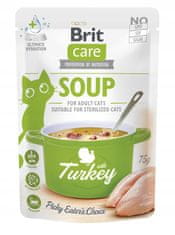 Brit Care Cat Soup Turkey Sáček 75G