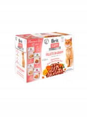 Brit Care Cat Filets In Gravy Flavour Box Sáčky 12X85G
