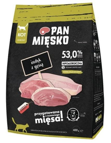 Pan Mięsko Krmivo Suché Pro Kočky - Krůta A Husa Křupky S 400G