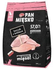 Pan Mięsko Krmivo Suché Pro Koťata - Kuře A Králík Křupky Xs 400G